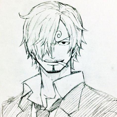 Pirate Face Drawing, Sanji Sketch Pencil, Sanji Drawing Sketch, Sanji Drawing Pencil, Ace One Piece Drawing, One Piece Drawing Sketches, Zoro One Piece Drawing, Sanji Sketch, Sanji Drawing