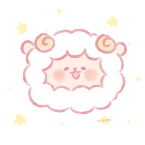 Cute Sheep Drawing Kawaii, Cute Sheep Drawing, Sheep Doodle, Cute Sheep Cartoon, Sheep Cute, Sheep Drawing, Sheep Cartoon, Speed Art, Pottery Painting Designs