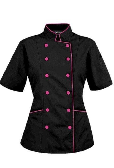 Chef Jackets Women, Chef Jackets Design, Women's Chef Jacket, Chef Dress, Women Chef, Jacket Mockup, Black Chef, Chef Jackets, Chef Wear