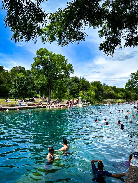 bachelorette party Austin- Barton Springs Pool Austin With Kids, Austin Bachelorette Party, Kids Summer Bucket List, Barton Springs, Summer Schedule, Fun Summer Activities, Texas City, Summer Bucket List, Drive In Movie