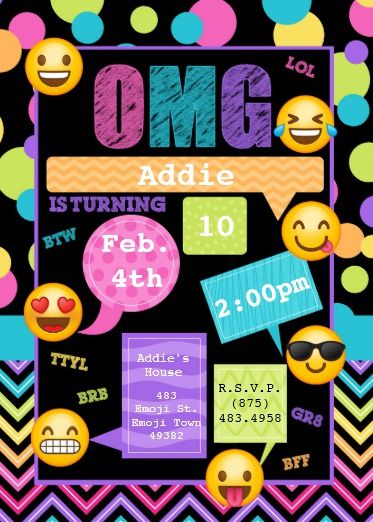 Pink Glitter Invitations, Emoji Party Invitations, Emoji Invitations, Emoji Birthday Invitations, Bounce House Birthday Party, Bounce House Birthday, Slumber Party Invitations, Summer Birthday Invitations, Emoji Birthday Party