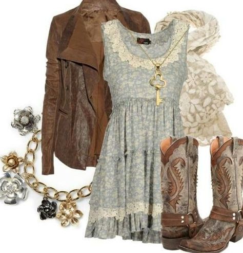 country girl style | Super cute Country Girl | Fashion Mode Country, Mode Rockabilly, Church Outfit, Country Style Outfits, Cute Country Outfits, Looks Country, Country Girls Outfits, Country Girl Style, Country Dresses