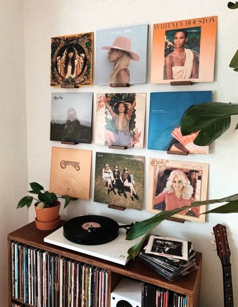 Vinyl Room, Record Room, Record Shelf, Record Display, Camera Vintage, Retro Room, Deco Retro, Indie Room, Vintage Room