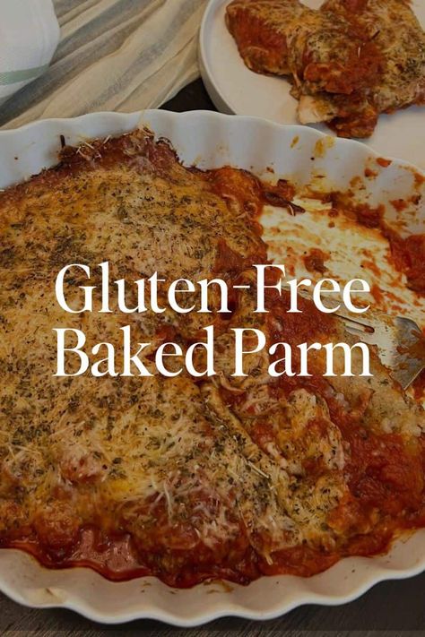 I love quick 30 minute dinner recipes, and this gluten-free baked chicken parmesan recipe is definitely a classic I make on repeat. Gluten Free Chicken Breast Recipes, 30 Minute Dinner Recipes, Gluten Free Baked Chicken, Baked Chicken Parmesan Recipe, Holistic Nutrition Recipes, Cajun Chicken Pasta Recipes, Chicken Parmesan Recipe Baked, Chicken Parmesan Recipe, Parmesan Recipe