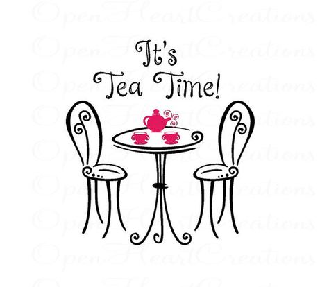 High Society Tea Party Tea Time Quotes, 심플한 그림, Girls Playroom, Tea Quotes, Tea Cart, Cuppa Tea, Tea Sandwiches, English Tea, Table Chairs