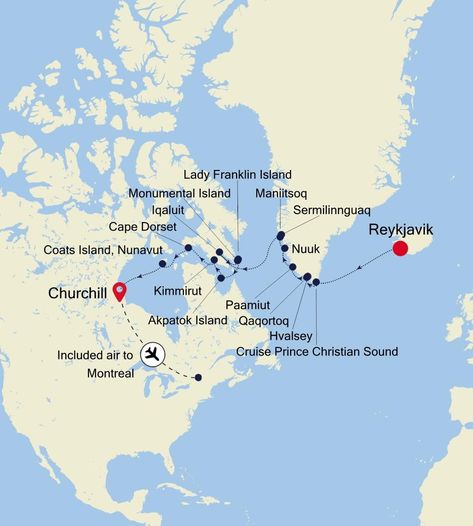 Cruise from Reykjavik to Churchill, Manitoba - EV250709016 | Silversea Churchill Manitoba, Silversea Cruises, World Cruise, Ocean Cruise, Cruise Planning, Cruise Destinations, Luxury Cruise, Galapagos Islands, Alaska Cruise