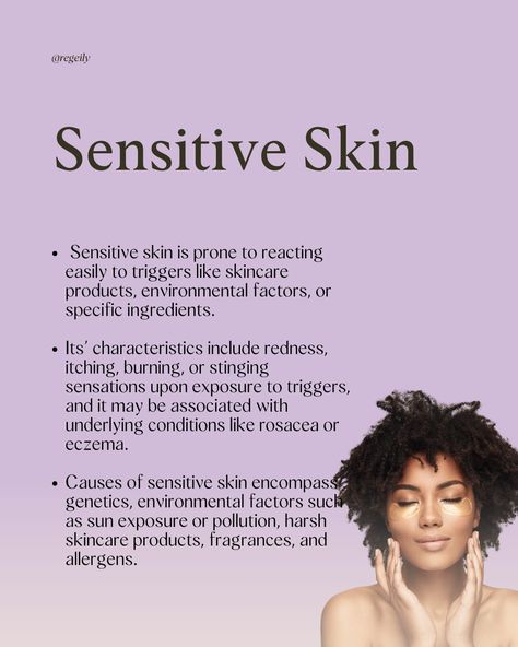 🌟 Unlocking Healthy Skin: Sensitized vs. Sensitive 🌿 Sensitive skin, a permanent type, reacts swiftly to triggers, while sensitized skin, a temporary condition, arises from external factors or skincare practices gone awry. 🍃 It's essential to grasp this distinction to curate a skincare routine tailored to your skin's needs. Sensitive skin, prone to easy reactions, necessitates gentle care and avoidance of triggers like harsh products or allergens. In contrast, sensitized skin, triggered by ... Sensitive Skin Care Routine, Regular Skin Care Routine, Beauty Treatments Skin Care, Allergy Season, Celebrity Makeup Looks, Wrinkle Repair, Best Makeup Tips, How To Get Rid Of Pimples, Best Skin Care Routine