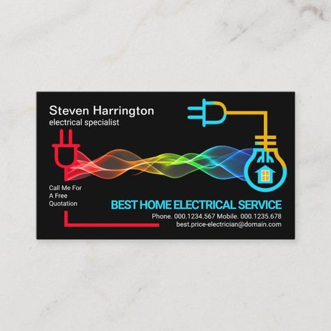 Calling Card Design, Electrician Logo, Airline Logo, Electric Circuit, Visiting Card Design, House Arch Design, Electrical Plan, Photo To Cartoon, Visiting Cards