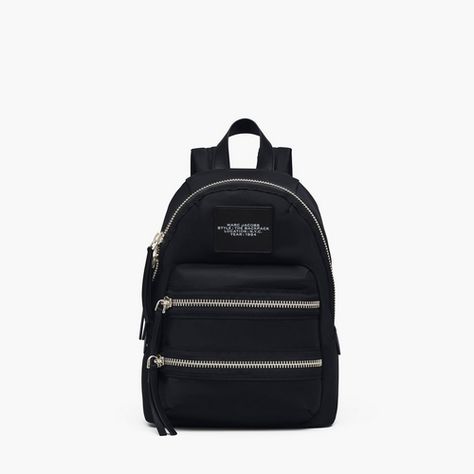 The Biker Nylon Medium Backpack | Marc Jacobs | Official Site Marc Jacobs Bag Black, Marc Jacob Backpack, Backpack Fabric, Medium Backpack, The Medium, Crossbody Tote Bag, Sport Style, Mini Tote Bag, Marc Jacobs Bag