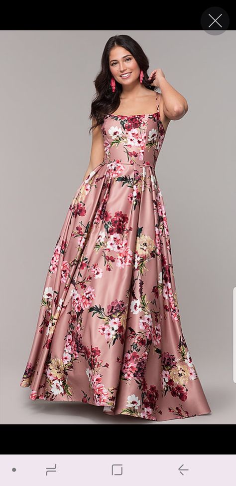 Floral Prom Dress Long, Floral Print Prom Dress, Floral Prom Dress, डिजाइनर कपड़े, Floral Dress Outfits, Printed Prom Dresses, Prom Dresses Long Pink, Floral Dress Formal, Dress With Floral Print