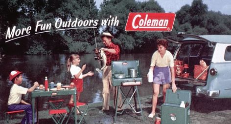 Vintage Camping Gear, Camping Cornwall, Camping In Pennsylvania, Camping France, Coleman Camping Stove, Coleman Camping, Camping In Maine, Wisconsin Camping, Camping Photo