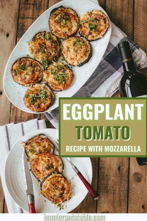 Transport yourself to the sunny shores of the Mediterranean with these delightful Eggplant Tomato Stacks. This easy-to-make Italian recipe is a refreshing and healthy summer appetizer. Get the recipe and embark on a culinary journey! Creamy Eggplant, Low Carb Appetizer, Refreshing Summer Recipes, Easy Eggplant, Healthy Eggplant, Tomato Recipe, Mozzarella Recipes, Protein Packed Meals, Hearty Comfort Food