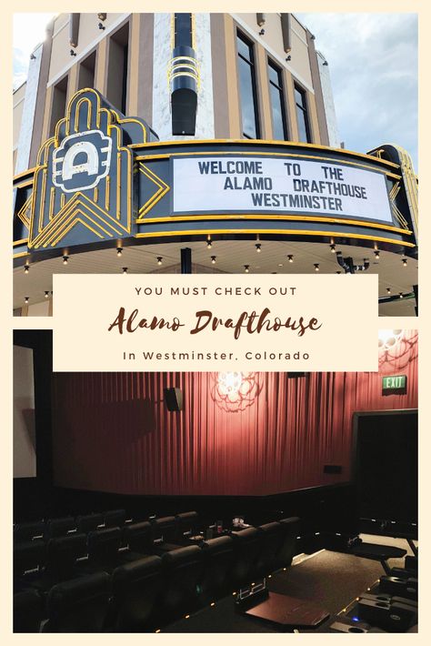 Colorado Places To Visit, Westminster Colorado, Alamo Drafthouse Cinema, Visit Denver, Alamo Drafthouse, Retro Inspiration, Movie Theatre, Budget Vacation, Travel Destinations Bucket Lists