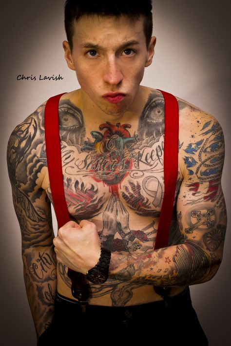 Tattoo SuperModel - Chris Lavish #tattoos #inked #fashion #highfashion #lavish #nyc #chrislavish #tattoo #tattoomodel #model #ink #art Inked Magazine Tattoos, Tattooed Men, Inked Magazine, Tattoo Model, Ink Art, Tattoos For Guys, Tatting, High Fashion, Tattoos