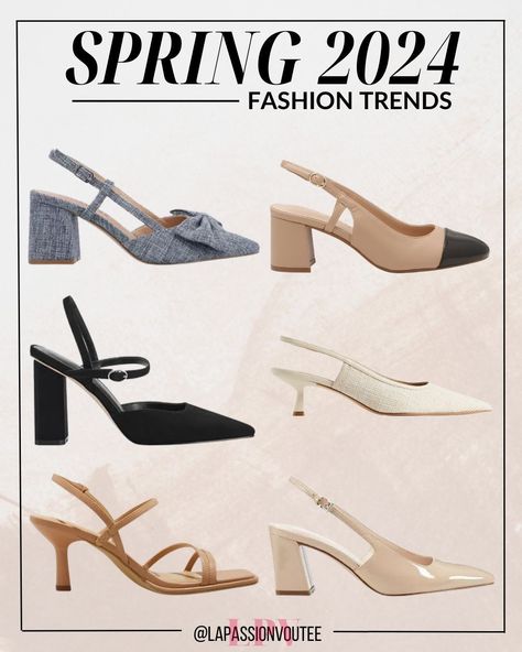 Step into the elegance of Spring 2024 with slingback heels as your fashion accomplice. Embrace the seamless fusion of comfort and style, where these chic footwear essentials elevate every stride. From refined classics to bold statements, let your feet become the canvas for a dance of sophistication and trendsetting grace. everyday outfits | casual | 2024 trends | night out outfit | trendy outfits Everyday Outfits Casual, Outfit Ideas For Black Women, Chic Footwear, Trendy Spring Outfits, Bold Statements, Spring Outfit Ideas, Korean Casual Outfits, Slingback Heels, 2024 Trends