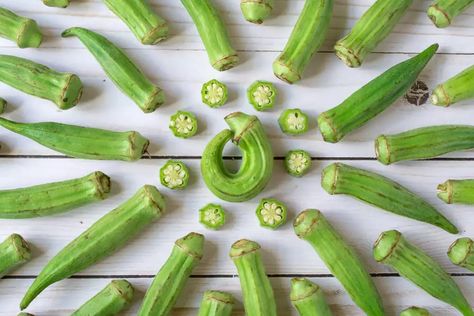 Drying okra is an extremely simple process and produces a crispy, crunchy, low-calorie snack that can be eaten plain or with dip... Dehydrated Okra Dehydrated Okra, Okra And Tomatoes, Low Calorie Snacks, Dehydrator Recipes, Okra, Low Calorie, Dip, Snacks, Canning