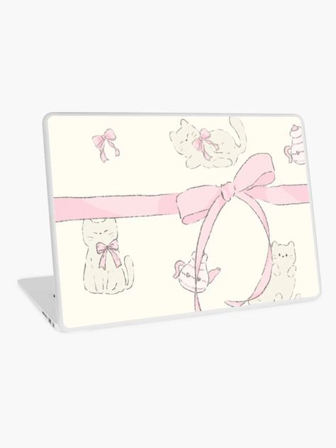 Coquette Laptop, Coquette Ribbon, Laptop Skin, So Cute, Kittens, Ribbon, Laptop, Kitty, Film