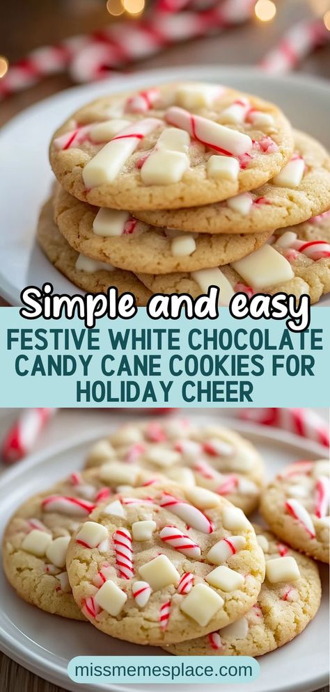 Candy Cane Cookies Easy, Candy Cane Desserts, Holiday Baking Easy, Candy Cane Recipes, Candy Cane Cookies Recipe, Chocolate Candy Cane Cookies, Unique Cookie Recipes, Candy Cane Cookie Recipe, Candy Cane Cookie