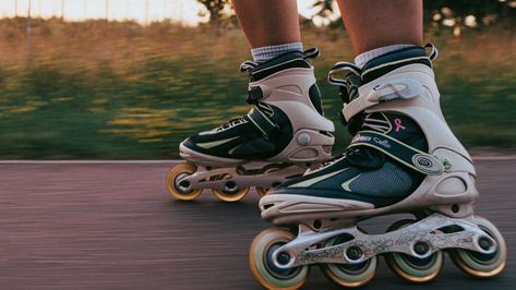 Roller Blades Aesthetic, Roller Blading, Roller Blades, Outdoor Path, Vision Board Images, Reference Pics, Senior Activities, Store Ideas, Roller Skate