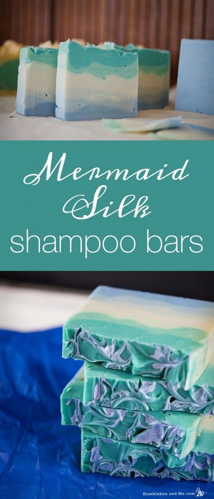 Mermaid Silk Shampoo Bars Shampoo Bar Diy, Health Coconut Oil, Savon Diy, Bath Recipes, Diy Shampoo, Diy Kosmetik, Coconut Oil Uses, Shampoo Bars, Homemade Soap Recipes