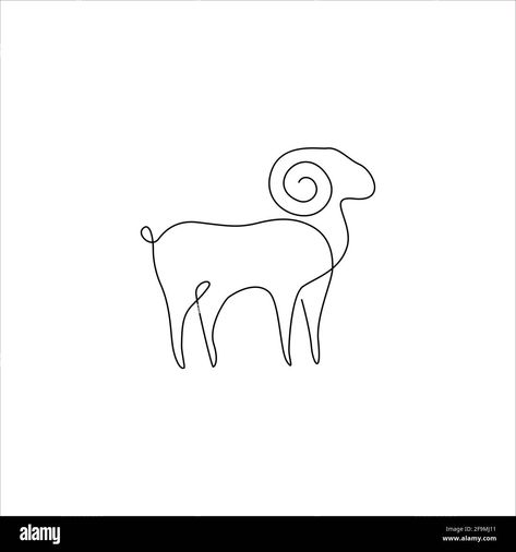 Ram Goat Tattoo, Minimalist Ram Tattoo, Sheep Tattoo Minimalist, Mini Goat Tattoo, Simple Ram Tattoo, Ram Line Drawing, Tiny Ram Tattoo, Goat Simple Drawing, Sheep Line Tattoo