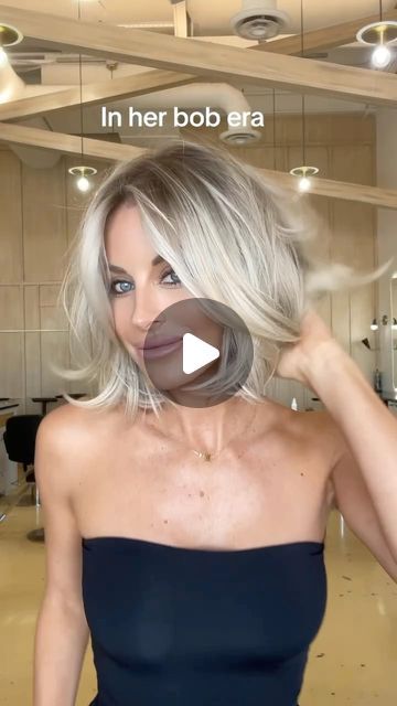 Chrissy Ellingson Rasmussen on Instagram: "In her short hair bob era 🤩 Styled with @lbriseparis airwrap! Video tutorial soon! Link in my fav things! And in my stories! @kaylakellarwilliams wearing @habithairx clipin extensions in coconut cream 😍" Hairby Chrissy, Short Hair Bob, How To Curl Short Hair, Hair Bob, Short Bob Hairstyles, Coconut Cream, Cut And Style, Video Tutorial, Bob Hairstyles