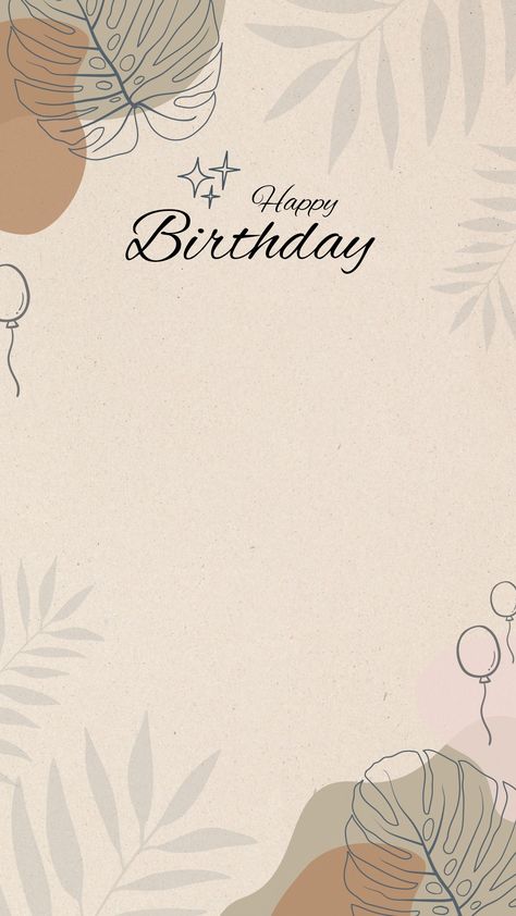 Happy Birthday Pamplet, Birthday Templets For Instagram, Aesthetic Birthday Card Template, Happy Birthday Bestie Template, Aesthetic Birthday Template, Birthday Frames Design, Happy Birthday Template Design, Birthday Template Background, Birthday Wallpaper Aesthetic