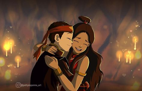 PöttyösPanna (@pottyospanna_art) • Instagram photos and videos Aang X Katara, Ang And Katara, Avatar Gaang, Aang Katara, Aang The Last Airbender, Avatar Ang, Avatar: The Last Airbender, The Last Avatar, Me Right Now