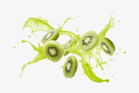 Kiwi Poster, Kiwi Ice Cream, Kiwi Design, Cream Photography, Juice Ad, Kiwi Juice, Fruit Png, Ice Cream Photography, Person Photography