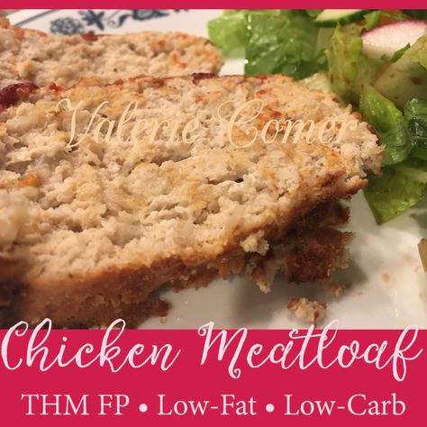 Chicken Meatloaf Recipe, Trim Healthy Mama Recipe, Pulled Chicken Recipes, Thm Fp, Fuel Pull, Chicken Meatloaf, Sugar Free Ketchup, Trim Healthy Momma, Low Fat Low Carb