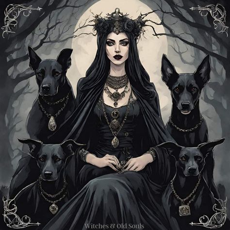 Hecate Goddess Art, Mother Hekate, Hecate Art, Hecate Goddess, Witch Wallpaper, Ancient Goddesses, Witch Spirituality, Art Photography Portrait, Witchy Wallpaper