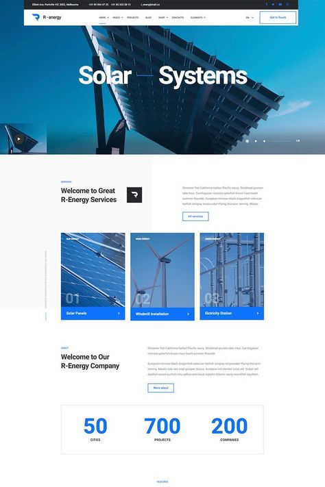 Top 10 WordPress themes for solar energy businesses, all with features to help you create a professional website that showcases your services and attracts new #Equipment_Website_Design #Solar_Website_Design #Energy_Website_Design #Solar_Website Equipment Website Design, Energy Website Design, Solar Website, Energy Website, Engineering Website, การออกแบบ Ui Ux, Login Page Design, Blog Layout Design, Best Themes