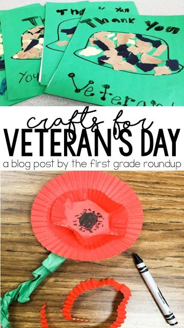 Find how to's for Veteran's Day crafts plus a FREEBIE! Kindergarten Veterans Day Activities, Veterans Day Crafts For Kids Preschool, Crafts For Veterans, Veterans Day Preschool, Veterans Day Activities For Kids, Veterans Day Crafts For Kids, Veterans Day For Kids, Veterans Day Crafts, Veterans Day Craft