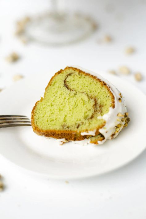 Pistachio Bundt Cake - From Michigan To The Table Pistachio Bundt Cake, Pistachio Bundt Cake Recipes, Pistachio Pudding Bundt Cake, Orange And Pistachio Cake, Honey Pistachio Mooncakes, Bundt Cake Pistachio, Pistachio Pudding Cake, Michigan Food, Pistachio Pudding