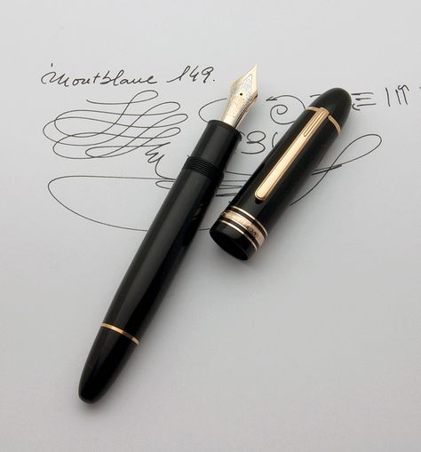 Montblanc 149 (fine) after tuning by Gold Nibs Montblanc 149, Mont Blanc Meisterstuck, Fine Writing Instruments, Pen Collection, Work Tools, Mechanical Pencil, Pen And Paper, Fountain Pens, Mechanical Pencils