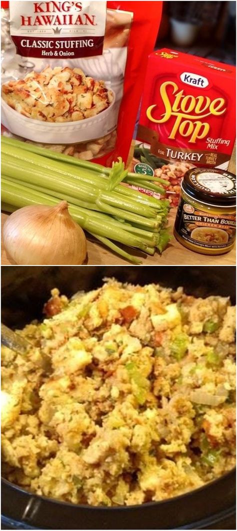 “So if you’re looking for a super easy, incredibly tasty version of dressing… here it is!” #crockpot #recipes #thanksgivingrecipes #thanksgivingdressing Slow Cooker Dressing, Crockpot Dressing, Stuffing Recipes Crockpot, Turkey Dressing Recipe, Crockpot Thanksgiving, Stove Top Stuffing Recipes, Easy Dressing Recipe, Crockpot Stuffing, Easy Stuffing Recipe