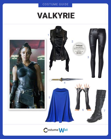 Valkyrie Marvel Costume, Valkyrie Costume Marvel, Valkyrie Inspired Outfit, Valkyrie Halloween Costume, Halloween Marvel Costumes, Superhero Inspired Outfits, Halloween Costumes Marvel, Marvel Costume Ideas, Valkyrie Outfit