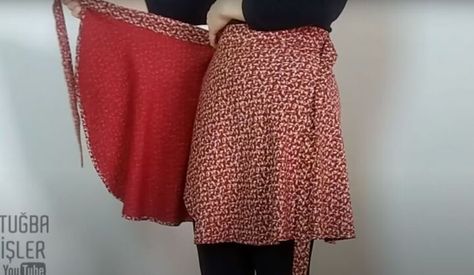 How To Make A Wrap Skirt Free Pattern, Adjustable Skirt Pattern, A Line Wrap Skirt Pattern, Wrap Skirt Patterns Sewing, Wrap Skirt Pattern Free, Free Wrap Skirt Pattern, Wrap Around Skirt Pattern, Diy Skirt Pattern, Skirt Sewing Pattern Free