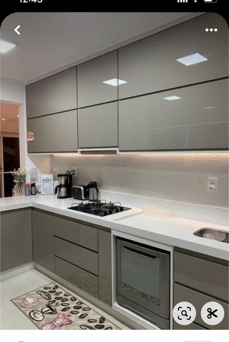 अलमारी डिजाइन, बेडरूम डिजाइन, Modern Köksdesign, Kitchen Cabinet Color Ideas, Latest Kitchen Designs, Desain Pantry, تصميم داخلي فاخر, Kitchen Design Color, Kitchen Modular