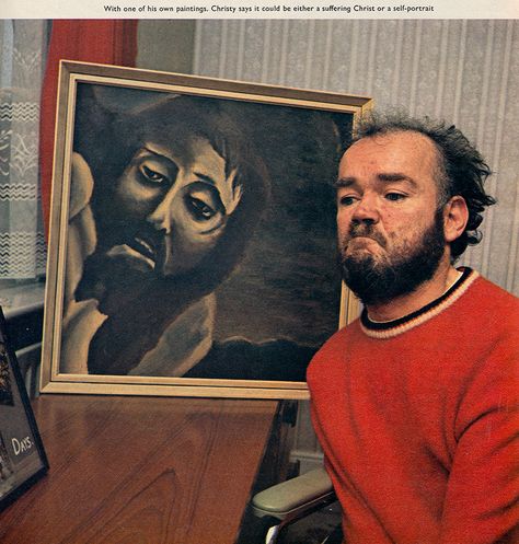 Christy Brown - Author, painter, "My left foot" Christy Brown, Little Mermaid Painting, Brown Paintings, Abstract Art Gallery, Brown Painting, Mermaid Painting, Process Art, Portrait Art, The Little Mermaid