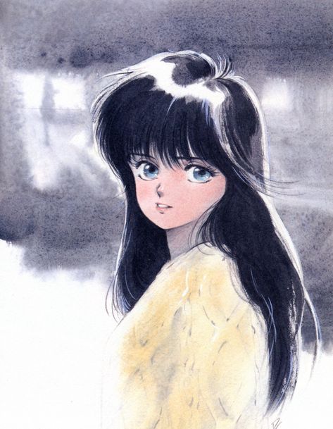 Madoka Ayukawa from "Kimagure Orange Road" series by manga artist Akemi Takada. Kimagure Orange Road, Anime Art Books, Japanese Pop, Old Anime, Poses References, 90s Anime, Manga Illustration, Manga Girl, Art Vintage