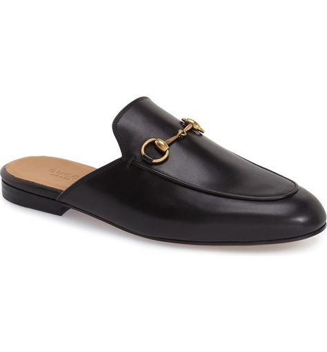 Flats Shoes Comfortable Casual, Gucci Flats, Gucci Princetown, Gucci Loafers, Slip On Mules, Loafer Mules, Leather Slippers, Black Leather Shoes, Leather Mules