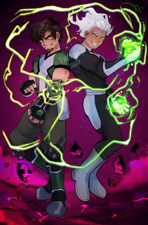 Ben 10 Alien Force, Ben 10 Comics, Ben 10 Omniverse, Cartoon As Anime, Ghost Boy, Cartoon Fan, 90s Cartoons, Danny Phantom, Cartoon Crossovers