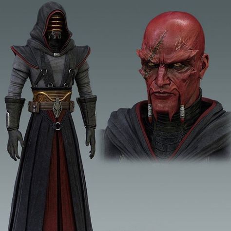 Darth Vindican Vindican was a male Pureblood Sith lord who served the Sith Empire in the early days of the Great Galactic War. Having been trained in the dark side of the Force by the conservative Darth Ikoral, Vindican advanced to the rank of Sith Master and took an apprentice of his own—the young Human Malgus. In 3681 BBY, Vindican and Malgus joined an armada of Imperial battlecruisers to retake the planet Korriban from the Galactic Republic and the Jedi. After they engaged the small Repub... Sith Sorcerer, Sith Inquisitor, Warrior Outfits, Star Wars Sith Lords, Sith Cosplay, Sith Warrior, Star Wars The Old Republic, Star Wars Canon, Sith Empire