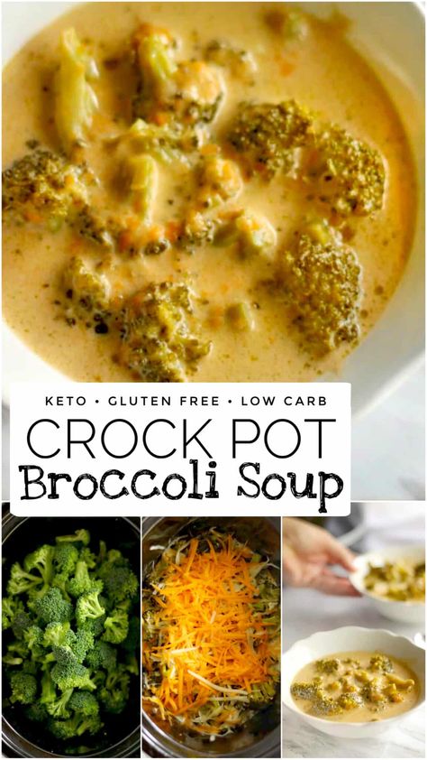 Gluten Free Broccoli Cheddar Soup Crock Pot, Gluten Free Soup Crock Pot Recipes, Keto Soup Recipes Crock Pots, Keto Crock Pot Recipes, Crock Pot Broccoli Cheese Soup, Broccoli Cheddar Soup Crock Pot, Broccoli Soup Crockpot, Crockpot Broccoli Cheddar Soup, Gluten Free Crock Pot Recipes