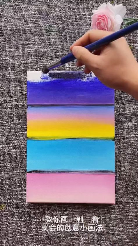 Multi Canvas Painting, Easy Drawings For Kids, Oil Pastel Drawings, Art Dolls Handmade, Easy Diy Art, Aesthetic Painting, Diy Canvas Art Painting, Painting Videos, Amazing Art Painting