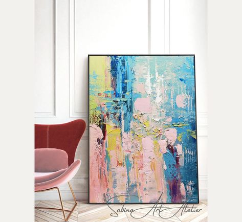 Color Abstract Painting, Color Abstract, Art Minimaliste, Colorful Abstract Art, Large Abstract Painting, Beginner Painting, Modern Abstract Painting, Textured Wall Art, Online Painting