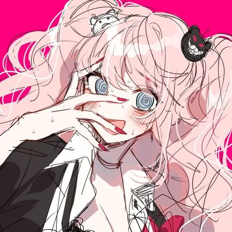 Danganronpa Junko, Trigger Happy Havoc, Danganronpa 3, Danganronpa Characters, Couples Icons, Matching Profile Pictures, Manga Pictures, Matching Pfp, Danganronpa