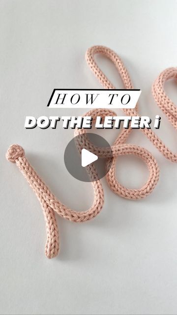 I Cord Letters, I Cord Knitting Projects, Knitted Wire Names Tutorial, I Cord Crafts, French Knitting Ideas, I Cord Projects, Knitted Wire Names, Knitted Letters, Wire Letters