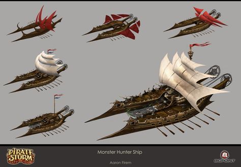 Boat Concept Art, Storm Concept Art, Airship Art, Pirate Ship Art, Steampunk Airship, Pirate Island, Pirate Boats, Pirate Ships, Props Concept